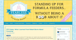 Desktop Screenshot of fearlessformulafeeder.com