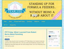 Tablet Screenshot of fearlessformulafeeder.com